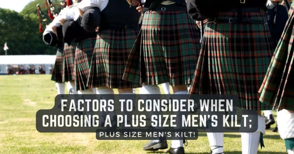 Plus Size Men's Kilt