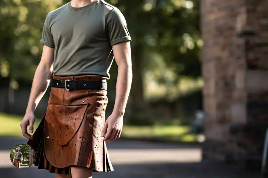 Male Leather Kilts