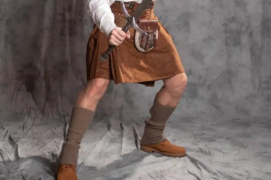 Brown Leather Kilts