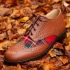 Brown Matching Tartan Kilt Shoes