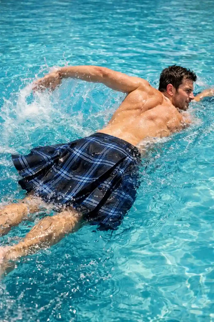 swimming tartan kilt swimming tartan kilt