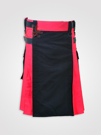 Black-and-Red-Double-Tone-Kilt-With-Leather-Straps-For-Men.jpg