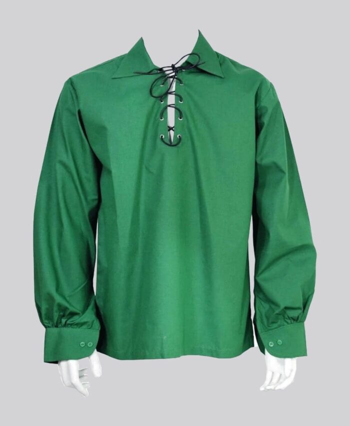 Pure-100-cotton-Mens-Highland-Green-Jacobean-Ghillie-Kilt-Shirt.jpg