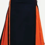 Classic Hybrid Black and Orange Kilt