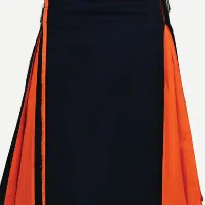 Classic Hybrid Black and Orange Kilt