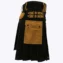 Black Deluxe Modern Kilt & Khaki Straps Style With Khaki Cargo Pockets