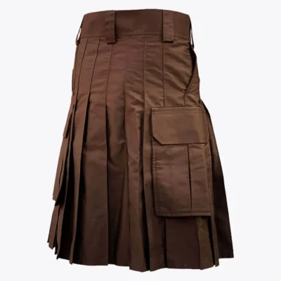 Brown Modern Utility Kilt For Man