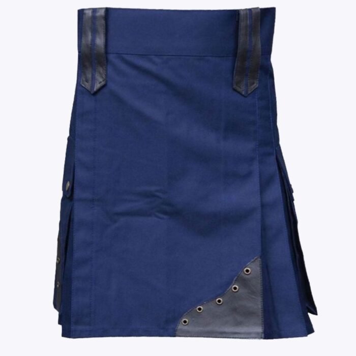 Modern Blue Utility Kilt For Stylish Mens Modern Blue Utility Kilt For Stylish Mens