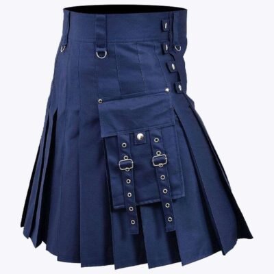 Navy Blue Fashion Kilt