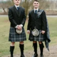 Premium Highland Storm Tartan Kilt Outfit