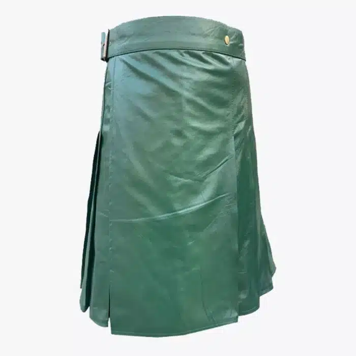 Lush Green Leather Kilt