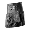 Daring Buckled Leather Kilt