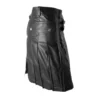 Daring Buckled Leather Kilt