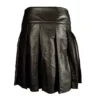 Premium Fancy Black Leather Kilt