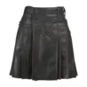 Stylish Pleated Leather Fashion Kilt