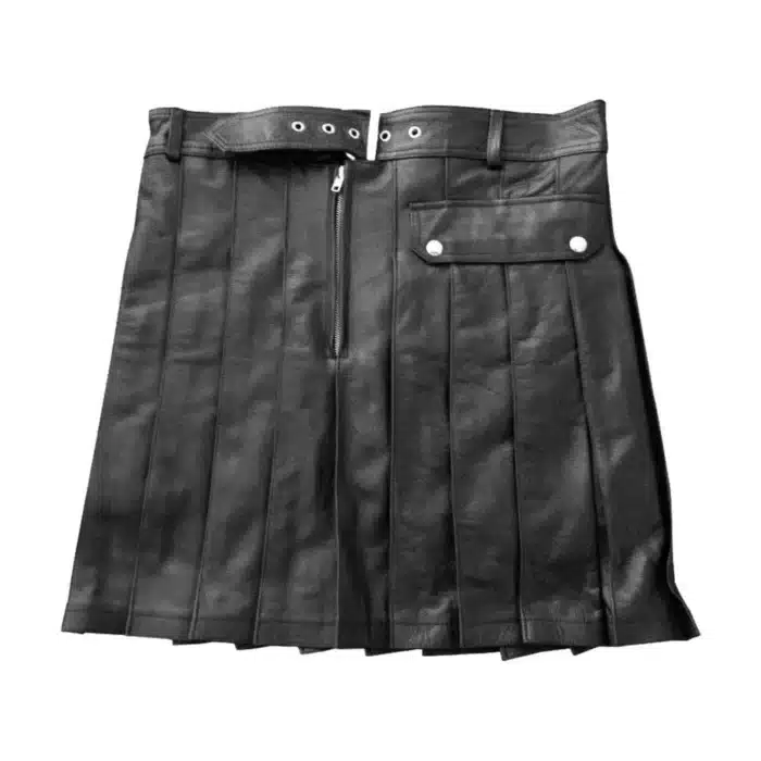 Men's Classic Pleated Leather Kilt Men's Classic Pleated Leather Kilt