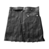 Men's Classic Pleated Leather Kilt