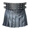 Studded Mini Leather Kilt