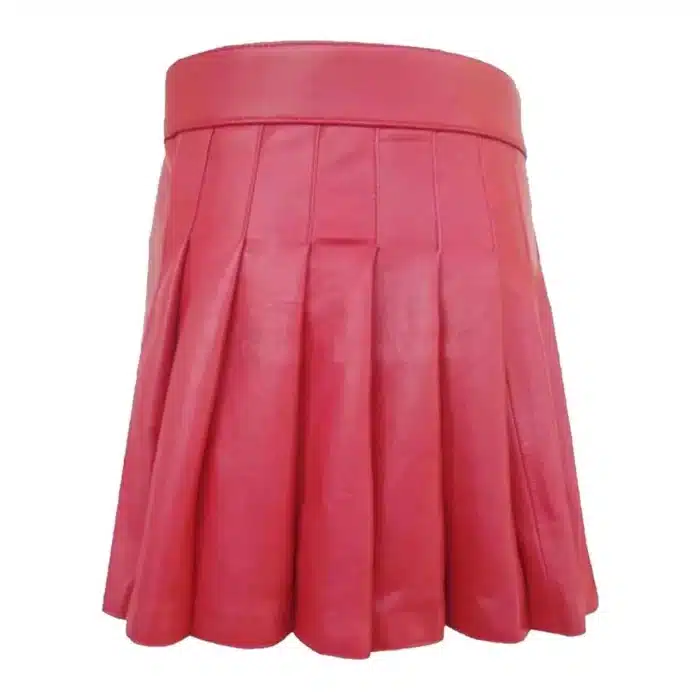 Blush Pink Leather Kilt