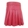 Blush Pink Leather Kilt