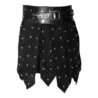 Rockstar Studded Leather Kilt With Straps