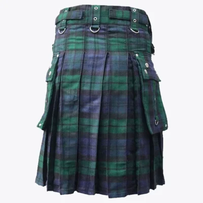 Black Watch Gothic Tartan Utility Kilt