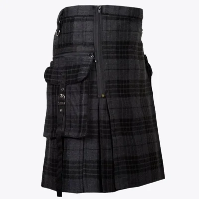 Gothic Punk Pock Tartan Utility Kilt