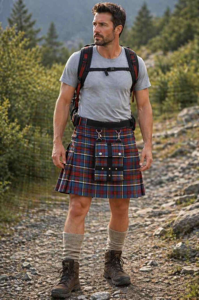 Front Pocket Style For Hiking Kilt Front Pocket Style For Hiking Kilt