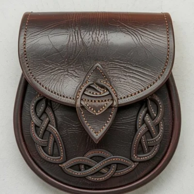 Celtic Heritage Sporran – Embossed Knotwork Edition