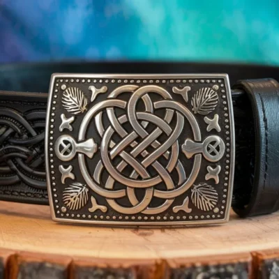 Celtic LockGuard Embossed Kilt Belt