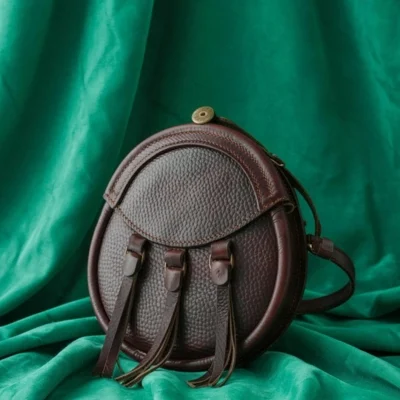 Glenmoor Textured Leather Tassel Sporran
