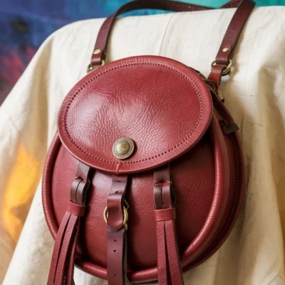 Highland Heritage Sporran in Cherry Leather