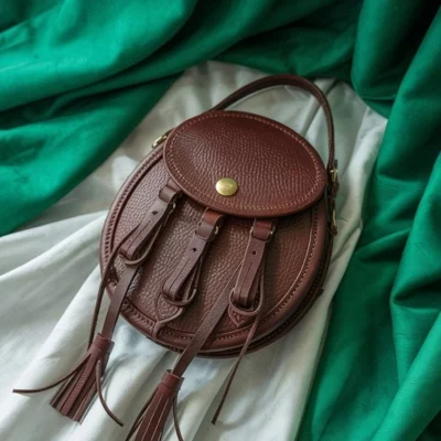 Highland Heritage Sporran in Chocolate Leather