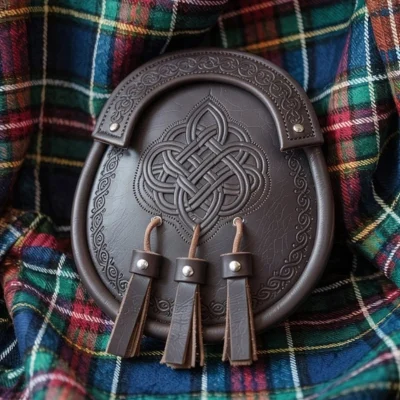 Highland Knot Sporran With Three Tassels