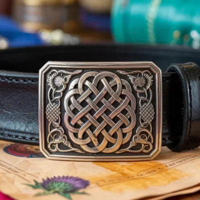 Regal Thistle Celtic Panel Kilt Belt