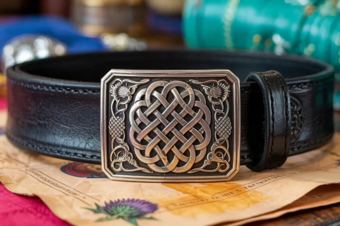 Regal Thistle Celtic Panel Kilt Belt