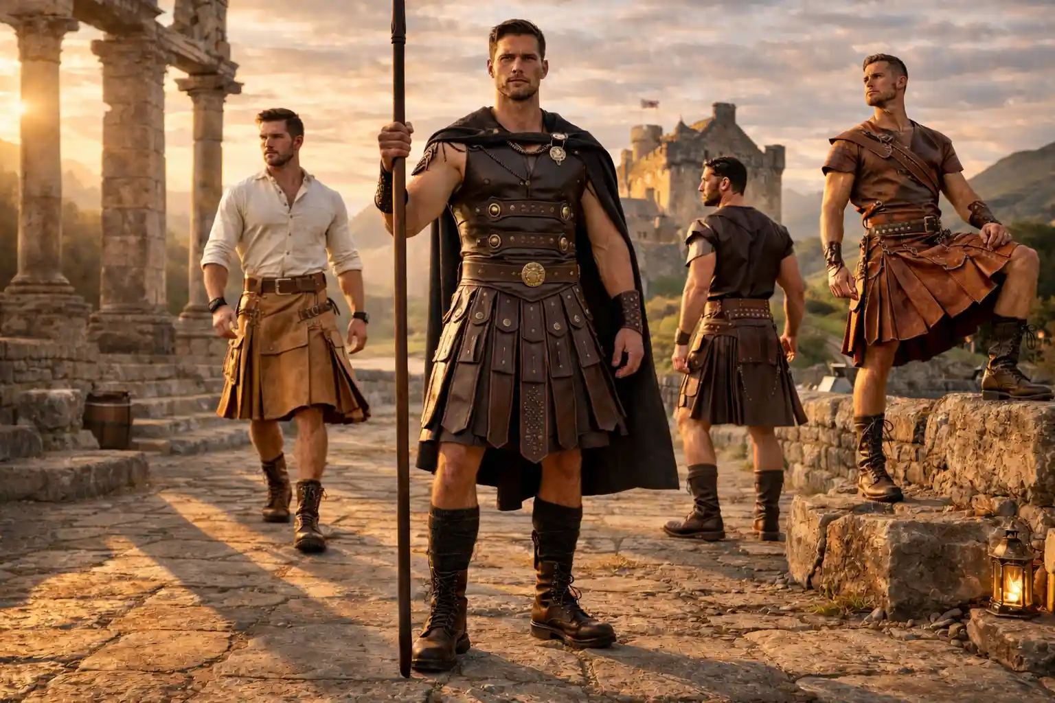 Roman Leather Kilt