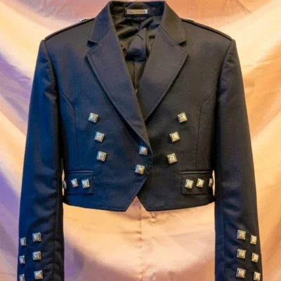 Classic Black Prince Charlie – Formal Buttoned Edition