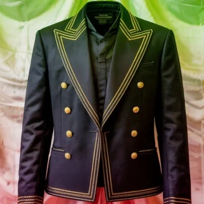 Imperial Highland Gold-Trim Jacket – Double-Breasted Edition