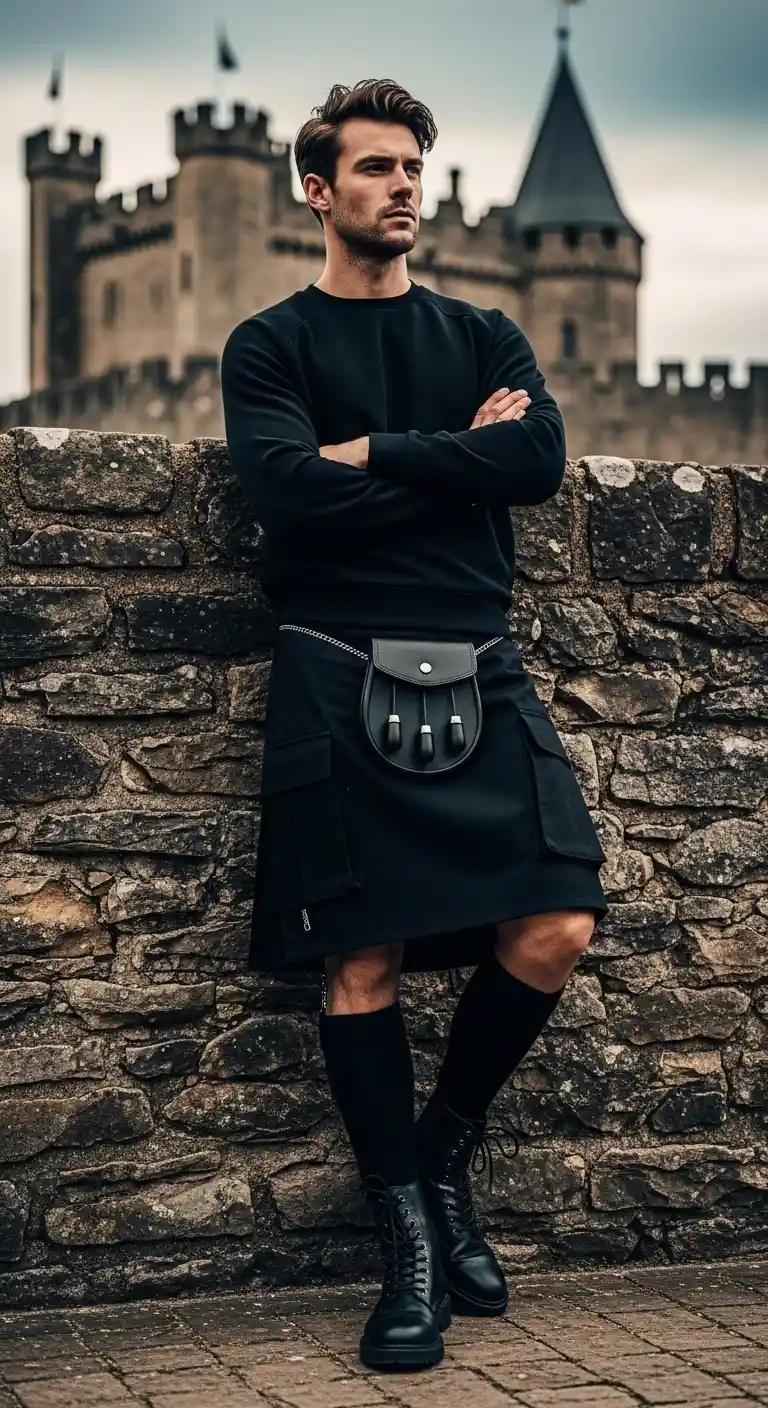 Black Utility Kilts