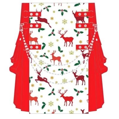 Christmas Doodle Print Kilt – Fun, Festive & Full of Spirit