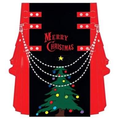 Christmas Tree Utility Kilt – Merry Holiday Party Outfit
