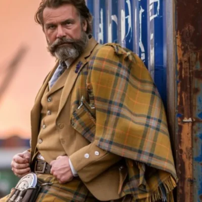 Mustard Yellow Tweed Argyll Kilt Jacket