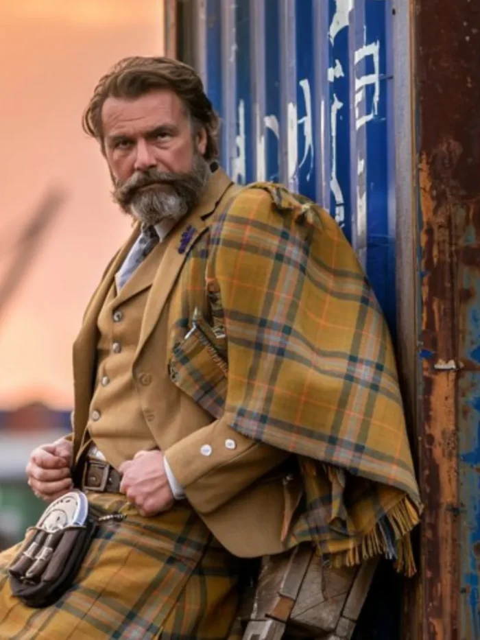 Mustard Yellow Tweed Argyll Kilt Jacket
