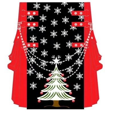 Starry Night Christmas Kilt – Festive Tree-Inspired Design