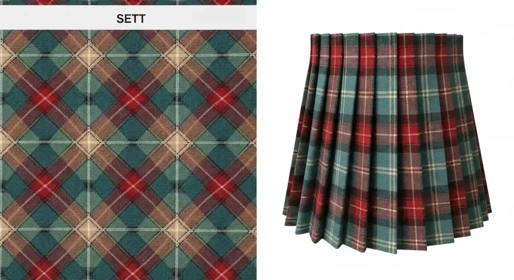 The Difference Between Pleating a Kilt To Sett or To Stripe