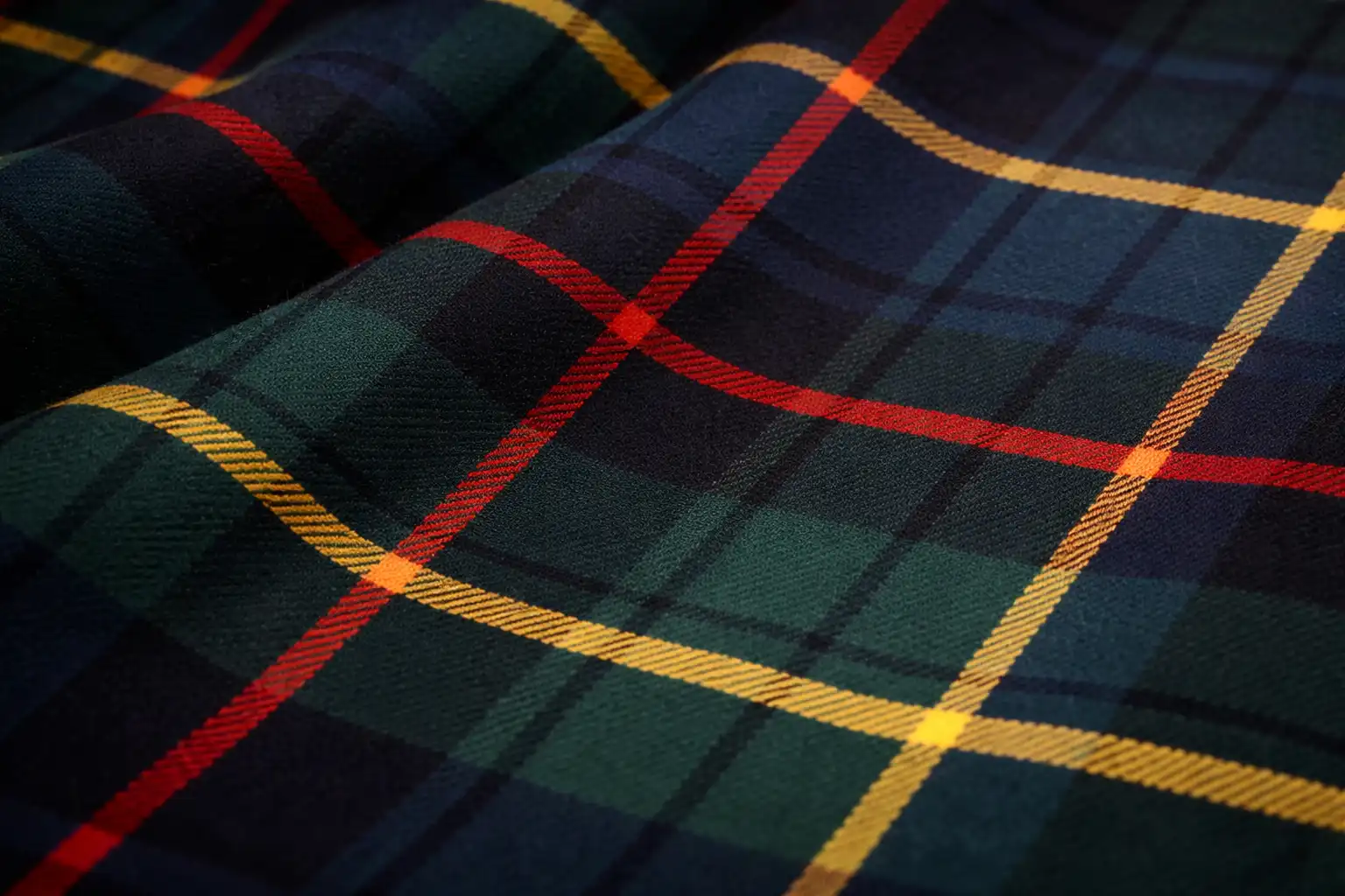 Understanding the weave — premium acrylic wool tartan fabric quality.