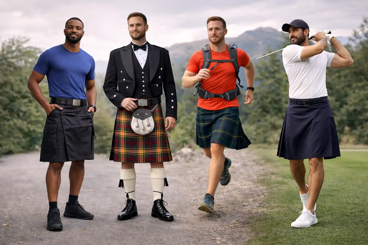 From heritage to performance — lightweight kilts made to move with you.