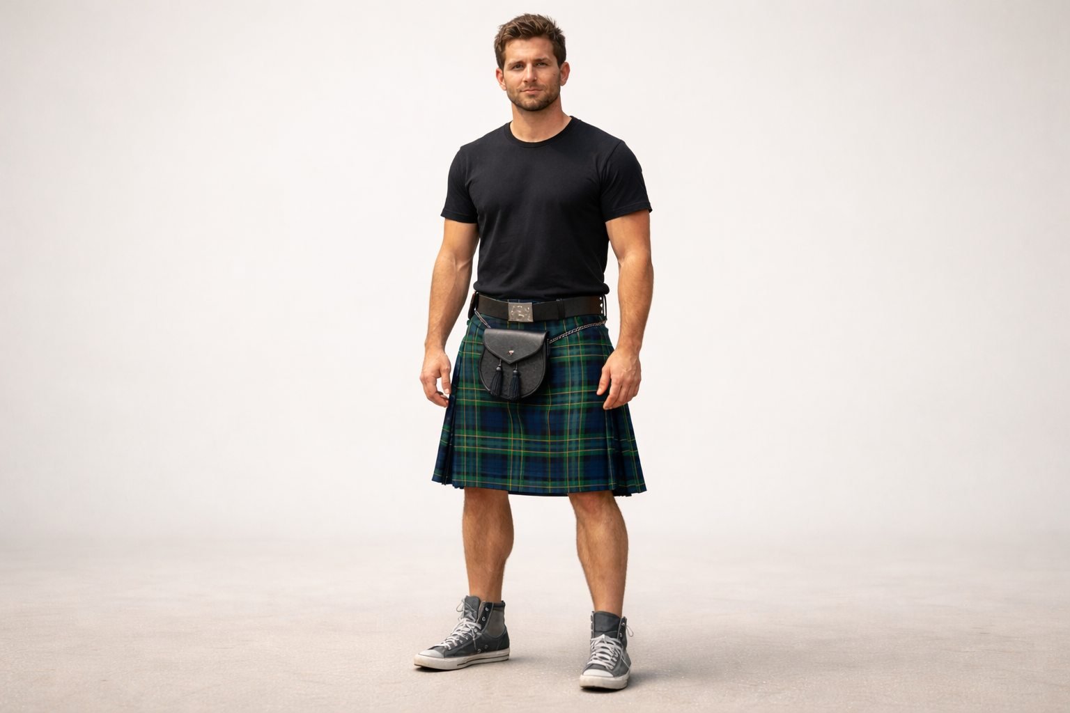 Minimal Casual Kilt Look