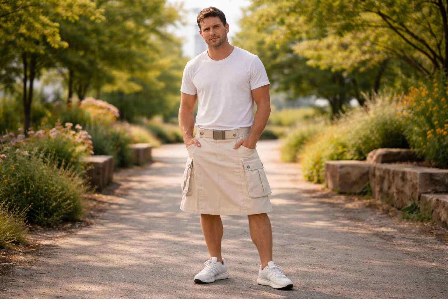 SUMMER UTILITY KILT LOOK